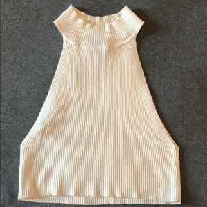 Sweater Halter Crop Top